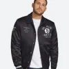 Brooklyn Nets Stitch Applique Jacket Front Image