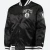 Brooklyn Nets The Diamond Varsity Jacket Front Image