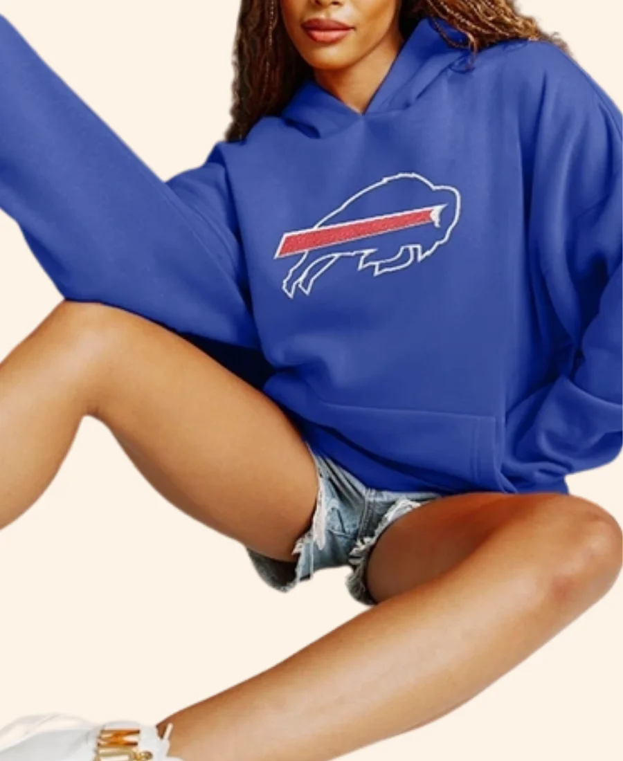 Buffalo Bills Never Stop Hoodie Front