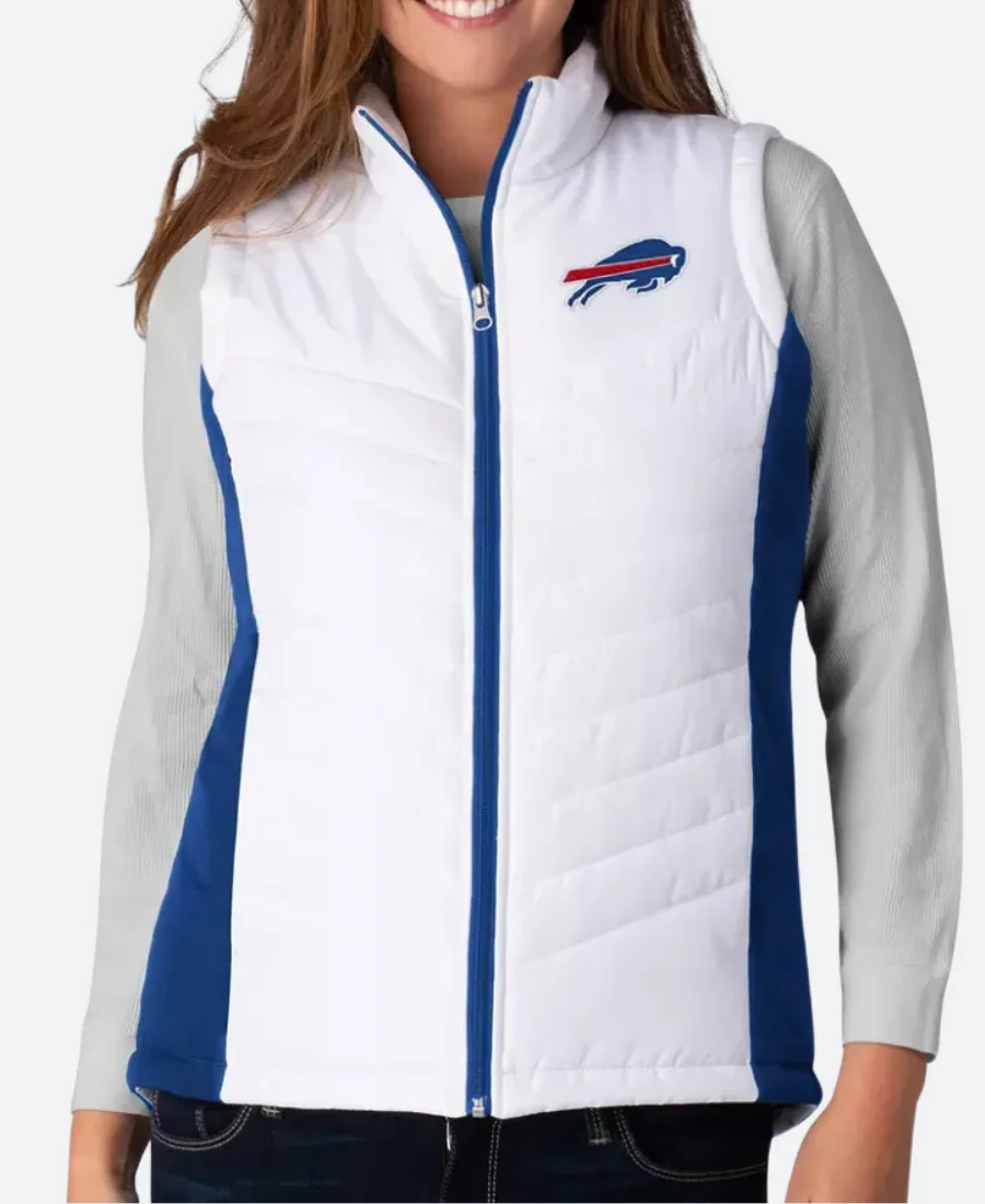 Buffalo Bills White With Blue Lining Vest
