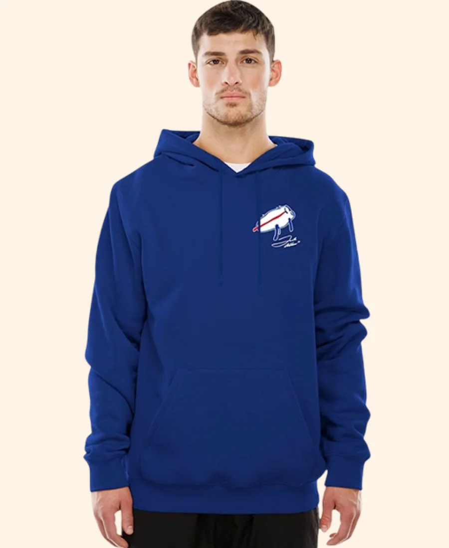 Buffalo Bills X New Era Billustration Josh Allen Hoodie Full Image