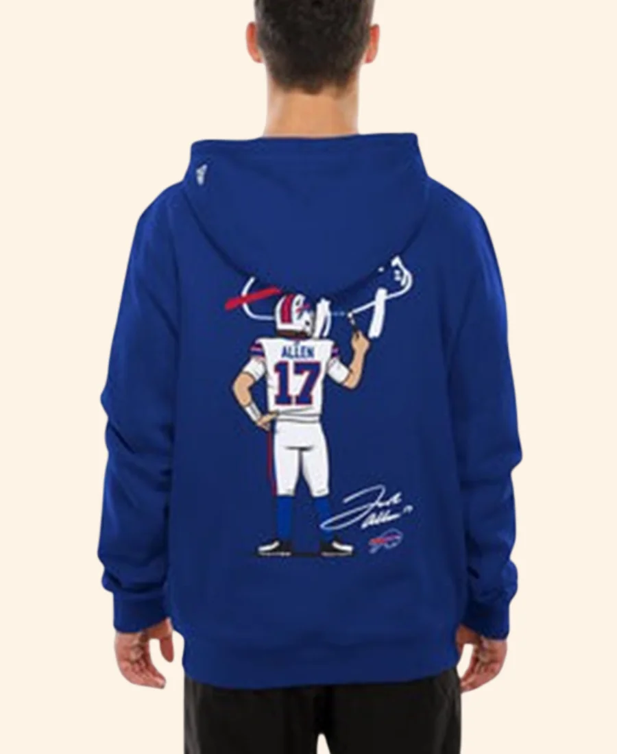 Buffalo Bills X New Era Billustration Josh Allen Hoodie