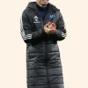 Bundesliga 2025 Rayan Philippe Black Puffer Jacket Front Image