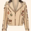 CMT Music Awards Fringe Lainey Wilson Leather Jacket Front Image