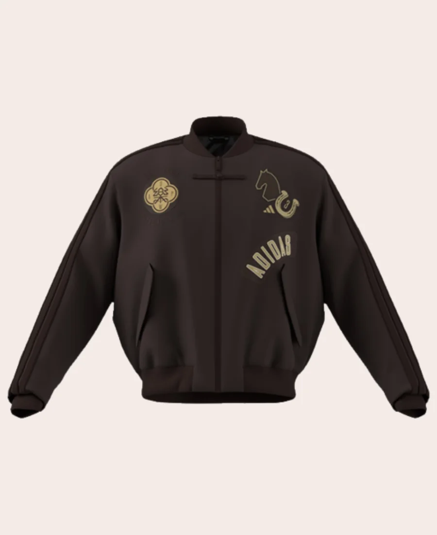 CNY Modern China Padded Bomber Jacket Front Image