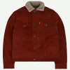 Stranger Things Lucas Red Corduroy Jacket Front Image