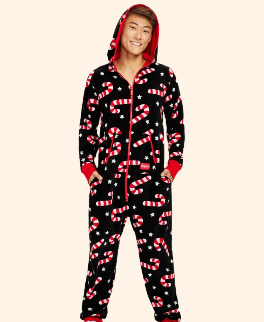 Candy Cane Rachel Dratch Jumpsuit Front Image