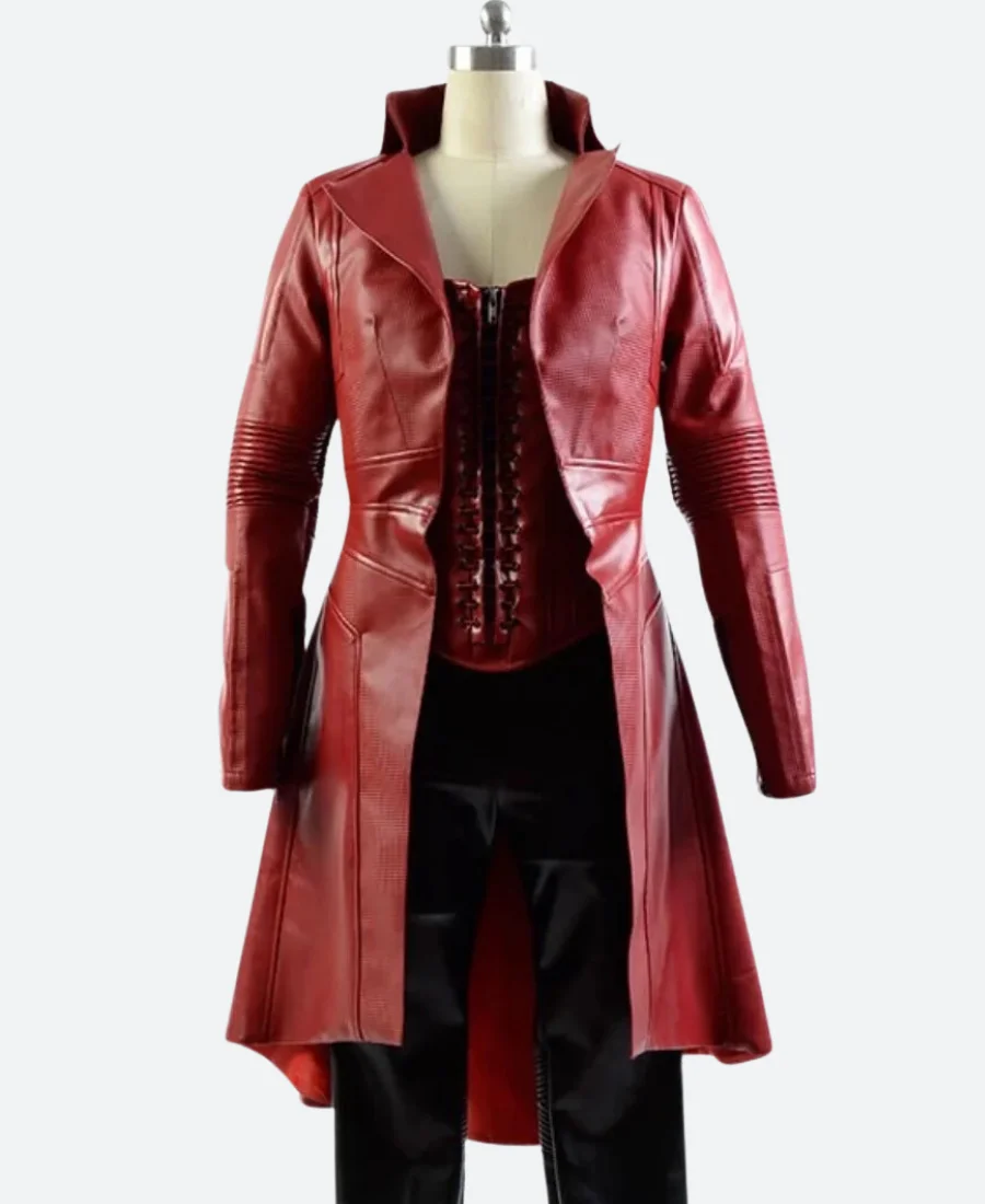 Captain America Civil War Scarlet Witch Leather Coat