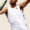 Carlos Alcaraz Training Session 2025 White Tank Top Front Image