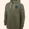 Carolina Panthers 2025 Salute To Service Hoodie Front Image
