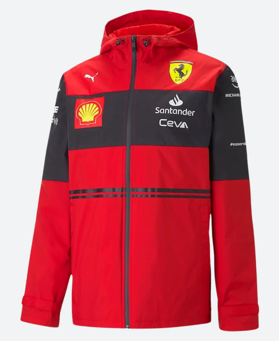Charles Leclerc Scuderia Ferrari F1 Rain Jacket