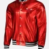 Chicago Bulls Metallic Varsity Jacket Front Image