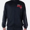 Chicago Bulls Track Top Black Jacket Front Image