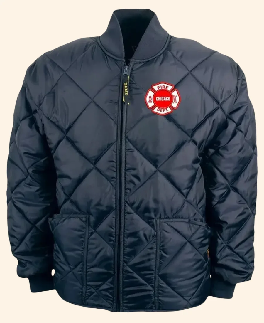 Chicago Fire Kelly Severide Quilted Jacket Front Image
