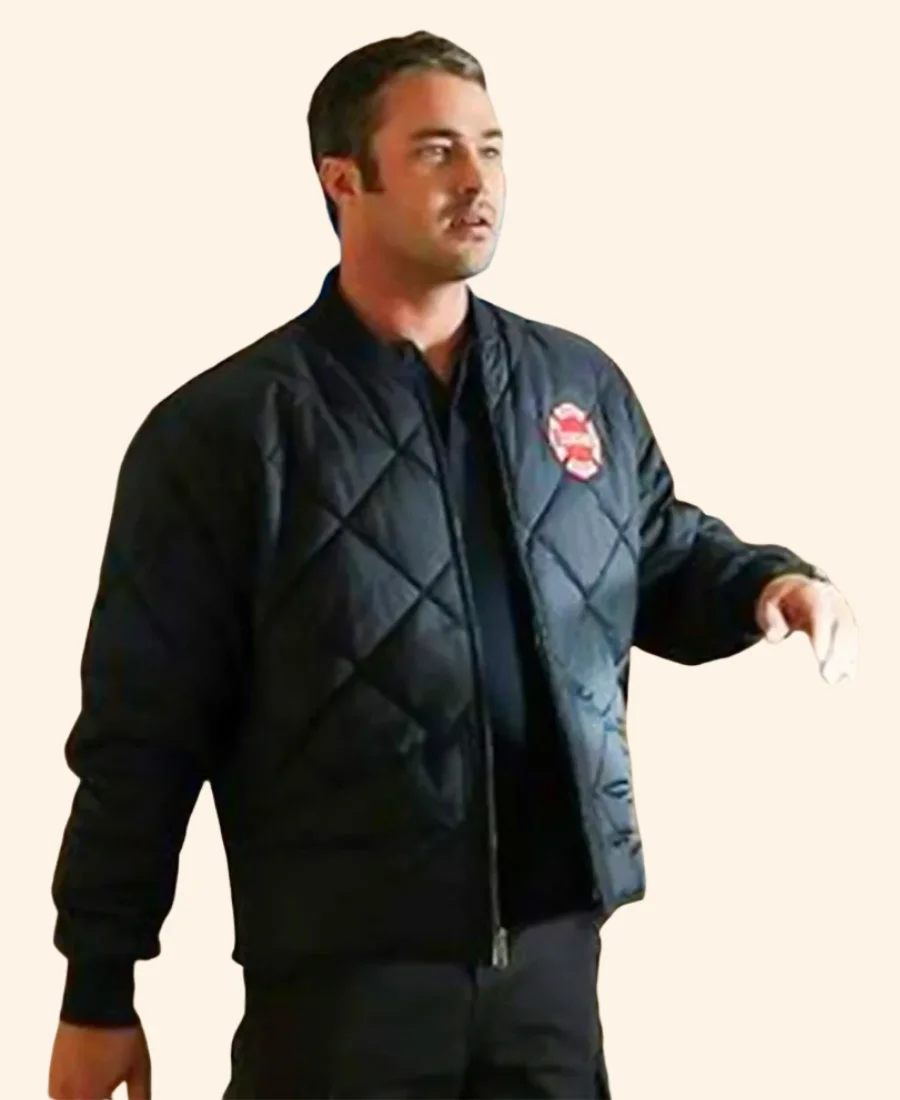 Chicago Fire Kelly Severide Quilted Jacket Full Image