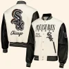 Chicago White Sox Pleasures Varsity Jacket Front And Back Image