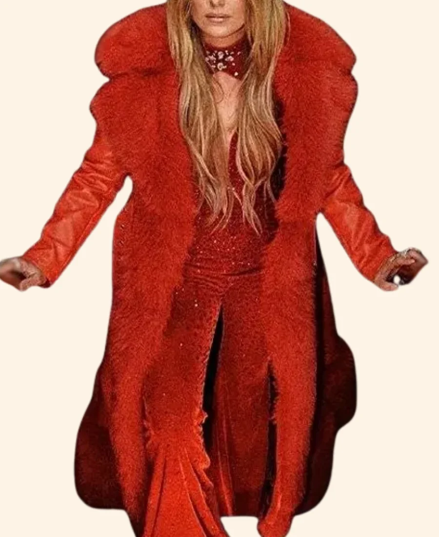 Christmas At Graceland Lainey Wilson Leather Trench Coat