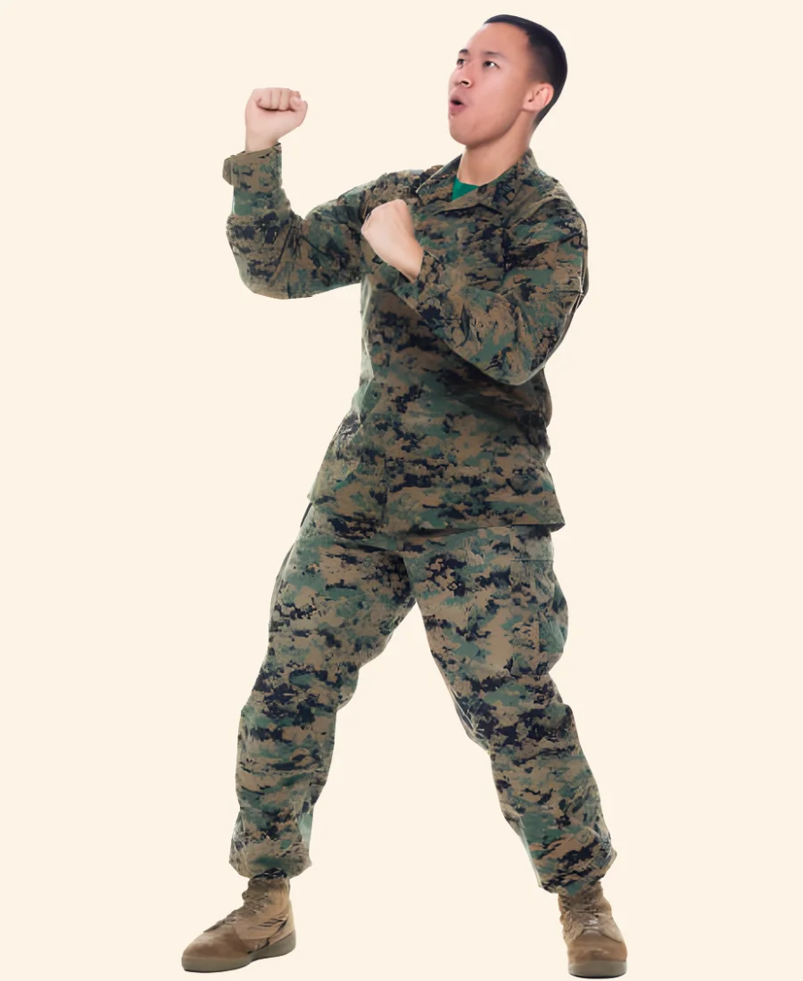 Christmas On Duty Janel Parrish Camouflage Suit