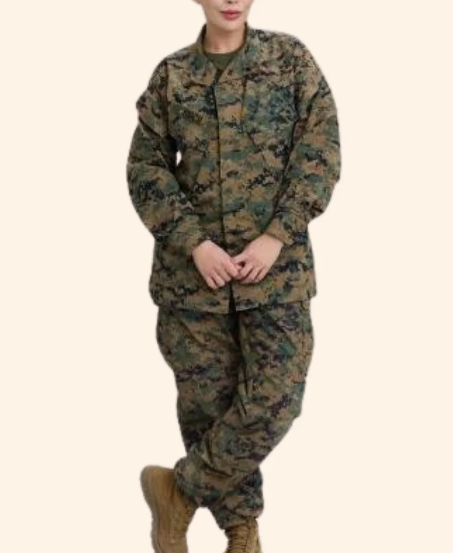 Christmas On Duty Janel Parrish Camouflage Suit