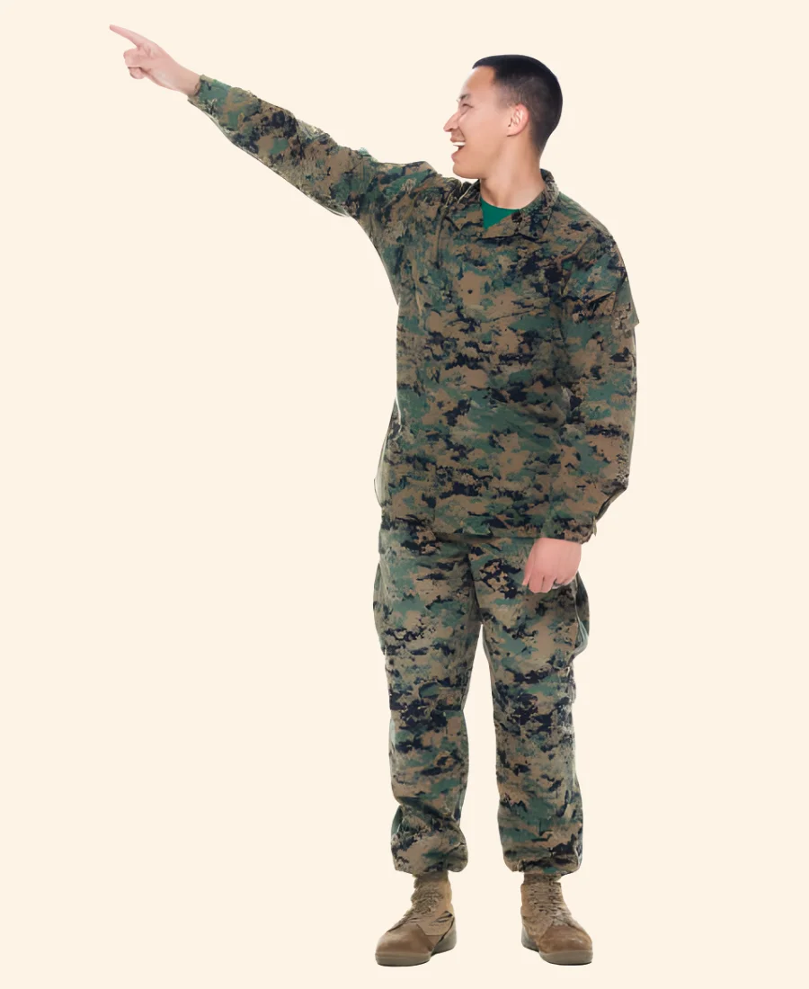 Christmas On Duty Parker Young Camouflage Full Suit Zoom Image