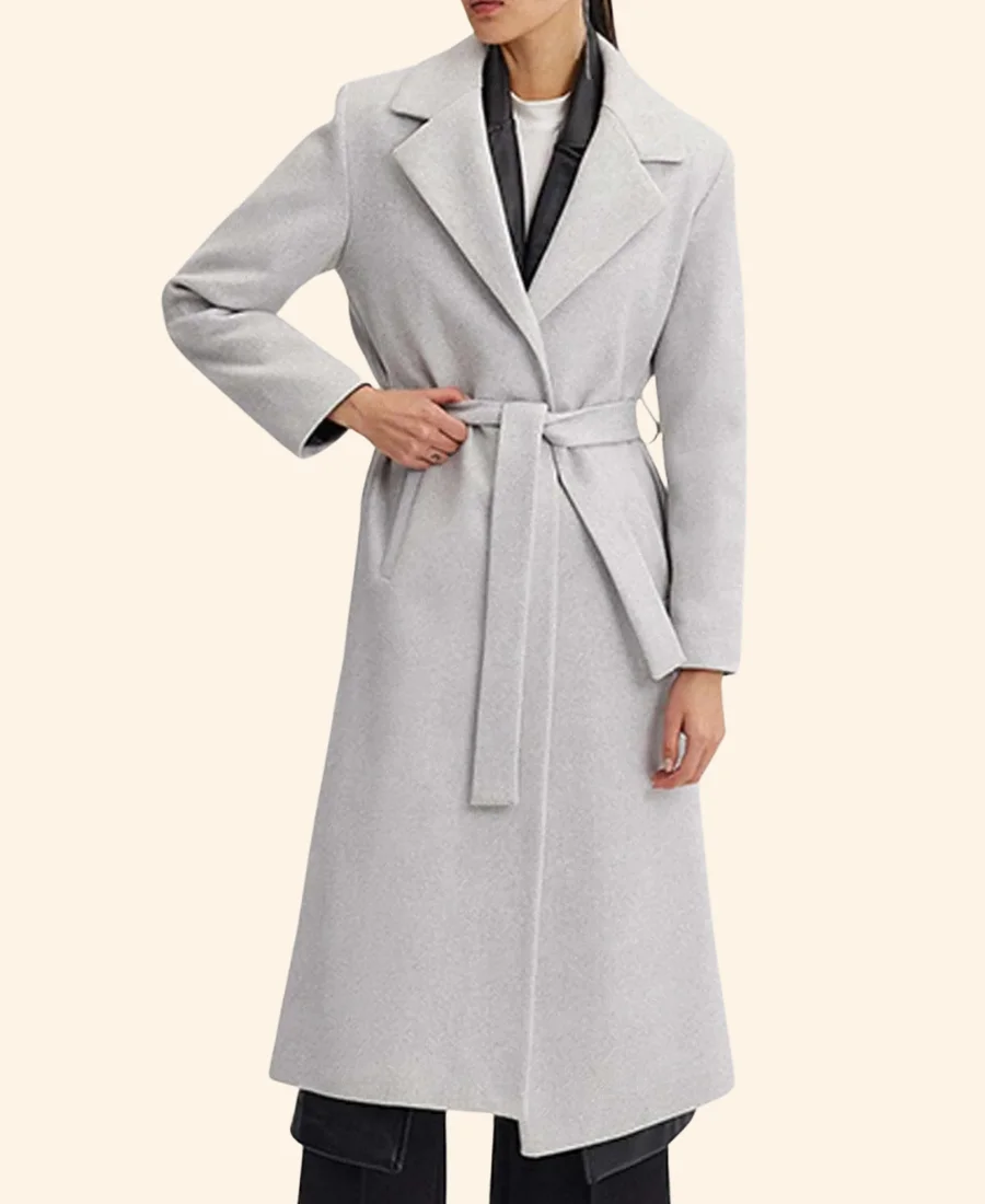 Christmas On The Alpaca Farm Jess Hilliard Trench Coat Front Image