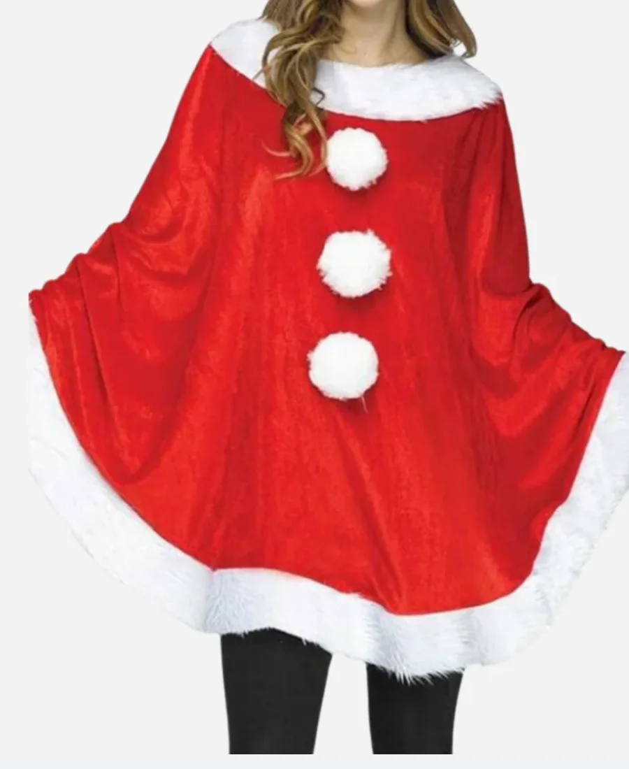 Christmas Santa Poncho Coat