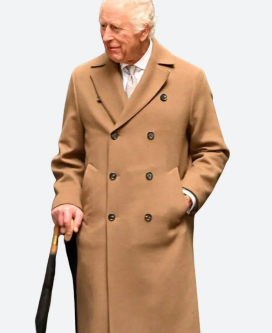 Christmas Service King Charles Trench Coat
