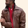 Christmas With A Kiss Fletcher Leather Jacket