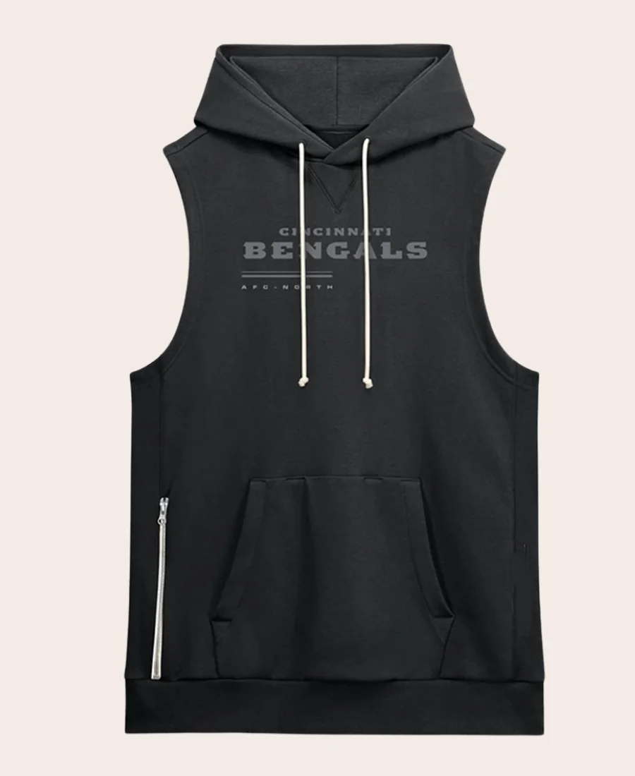 Cincinnati Bengals 2026 Zac Taylor Sleeveless Hoodie Front Image