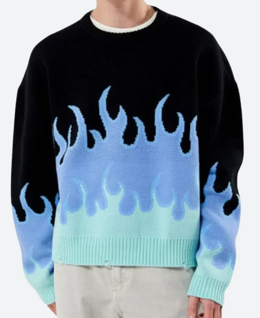 Cobra Kai S06 Eli Moskowitz Flame Sweatshirt