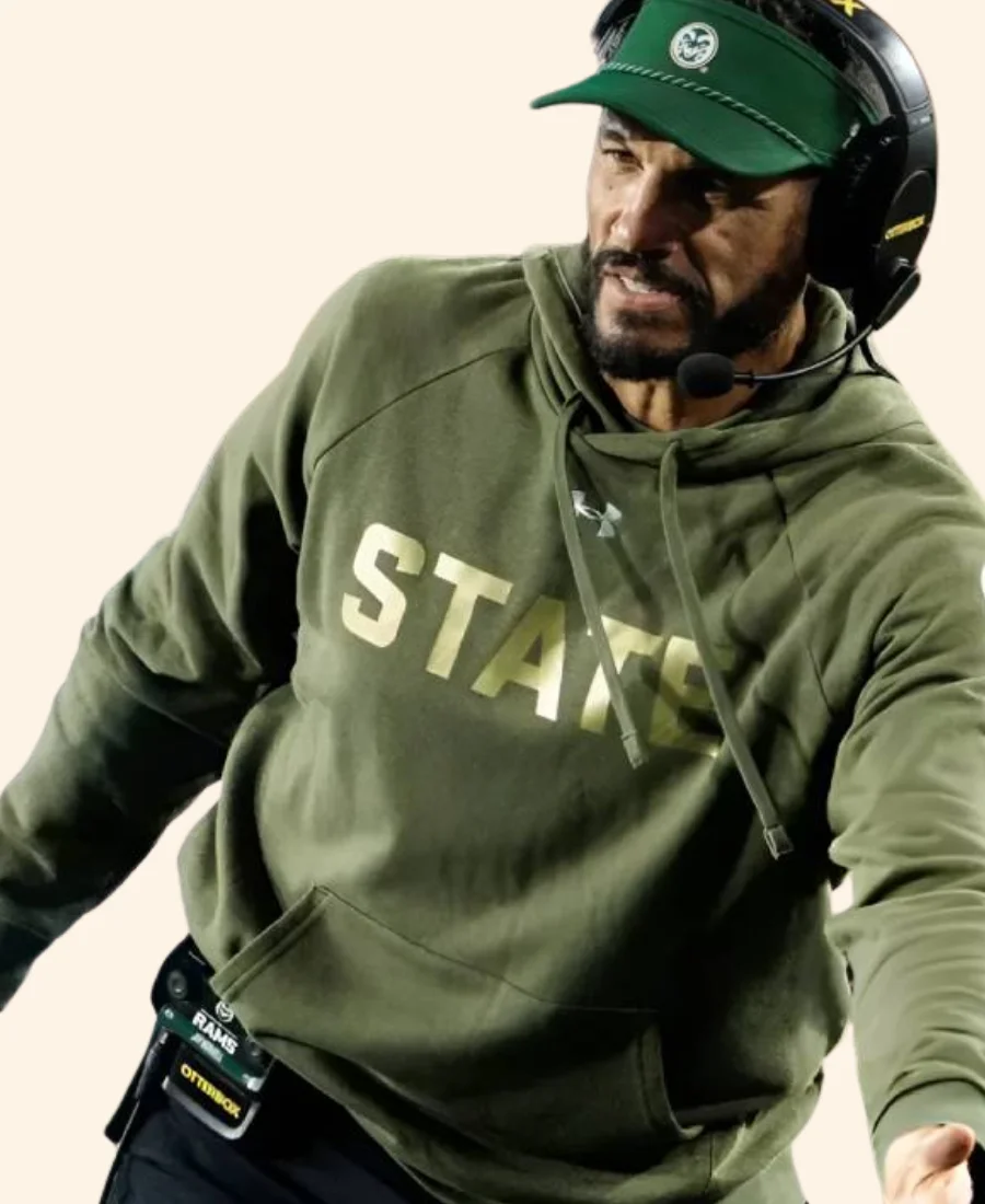 Colorado State Jay Norvell Hoodie Front Image