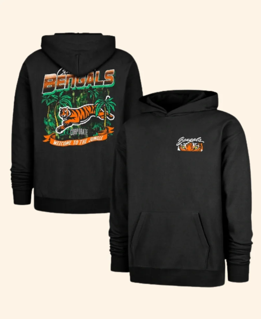 Corporate X 47 Bengals Backer Foundation Hoodie Front & Back Image