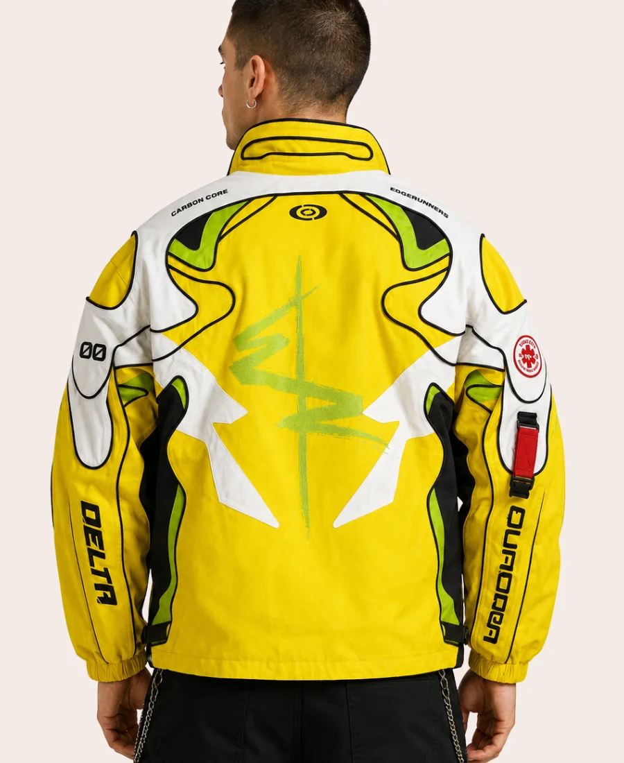 Cyber Punk Edgerunners David Racing Jacket Back Image