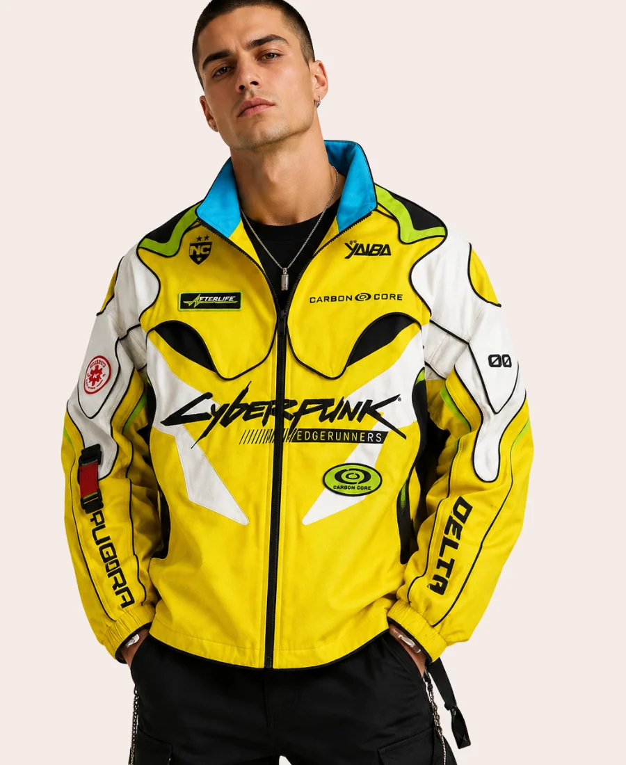 Cyber Punk Edgerunners David Racing Jacket Front Image