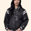 Dallas Cowboys High Heat Leather Varsity Jacket Front Image