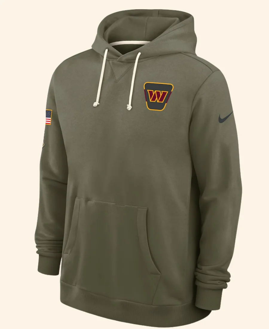 Dan Quinn Washington Commanders Salute to Service Hoodie Front Image
