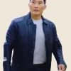 Daniel Dae Kim Butterfly S01 Black Leather Jacket Front Image