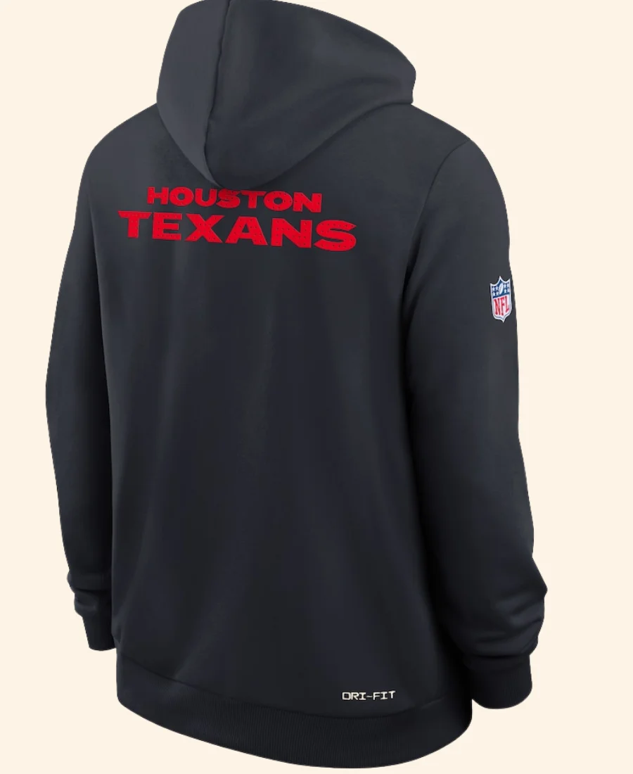 DeMeco Ryans Texans Sideline Hoodie Back Image