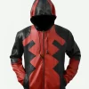 Deadpool Game Leather Jacket Front Image
