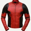 Deadpool Ryan Reynolds Leather Jacket Front Image