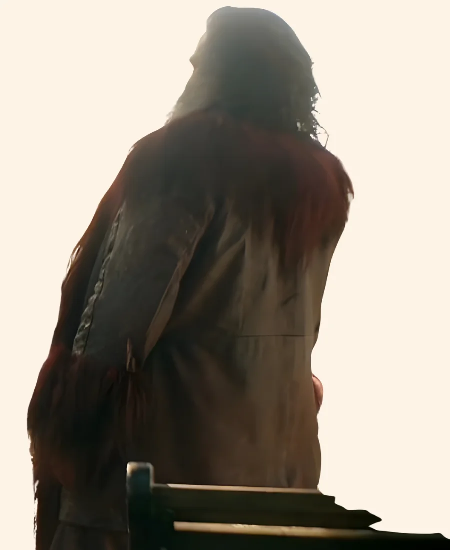 Dear Santa Satan Leather Coat back Image