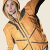 Death Stranding 2 Elle Fanning Orange Jacket Image