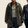 Deep Cover 2025 Orlando Bloom Trench Coat Front Image