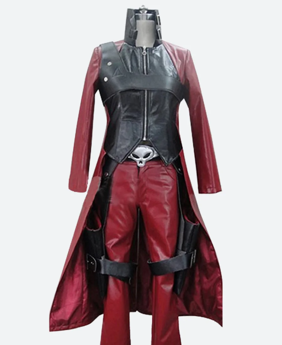 Devil May Cry 2 Dante Mercenary Leather Trench Coat