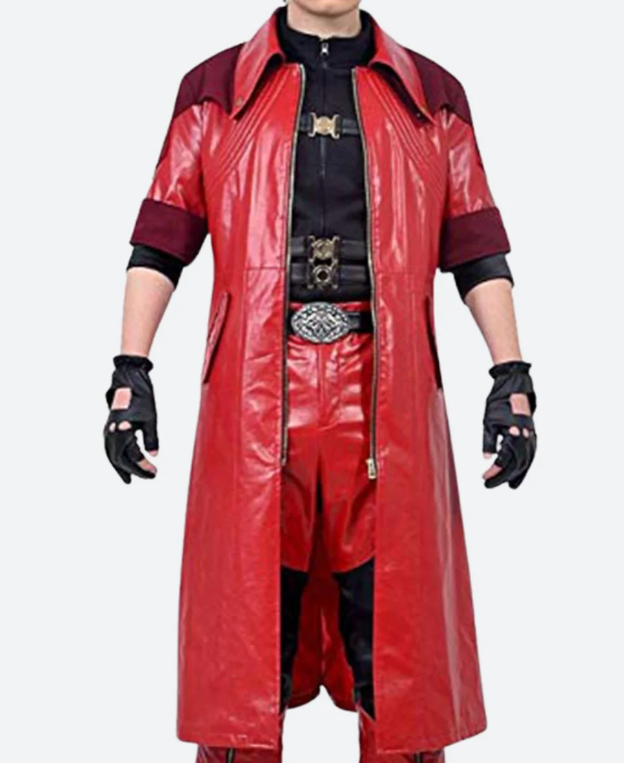 Devil May Cry 4 Dante Mercenary Leather Trench Coat