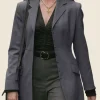 Devil Wears Prada 2 Anne Hathaway Grey Blazer Front Image
