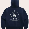 Dodgers World Series Fleece Hoodie Back Image