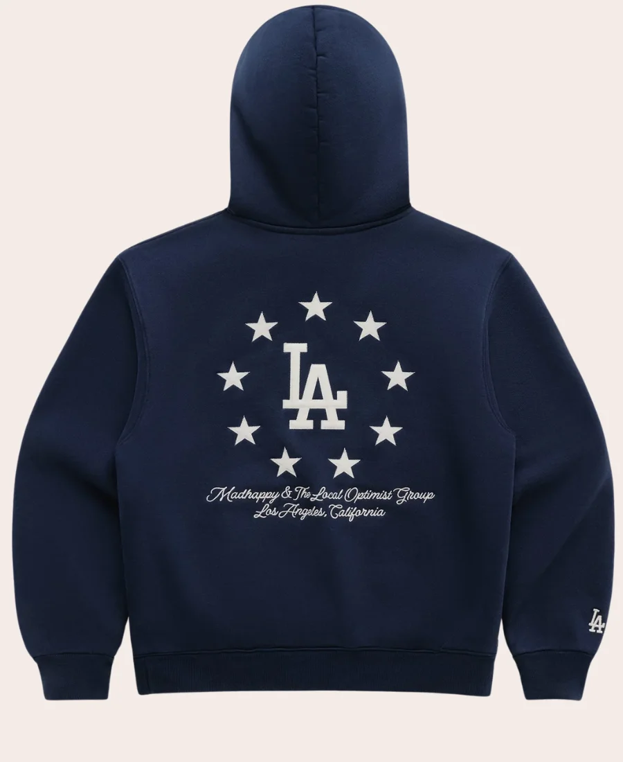Dodgers World Series Fleece Hoodie Back Image