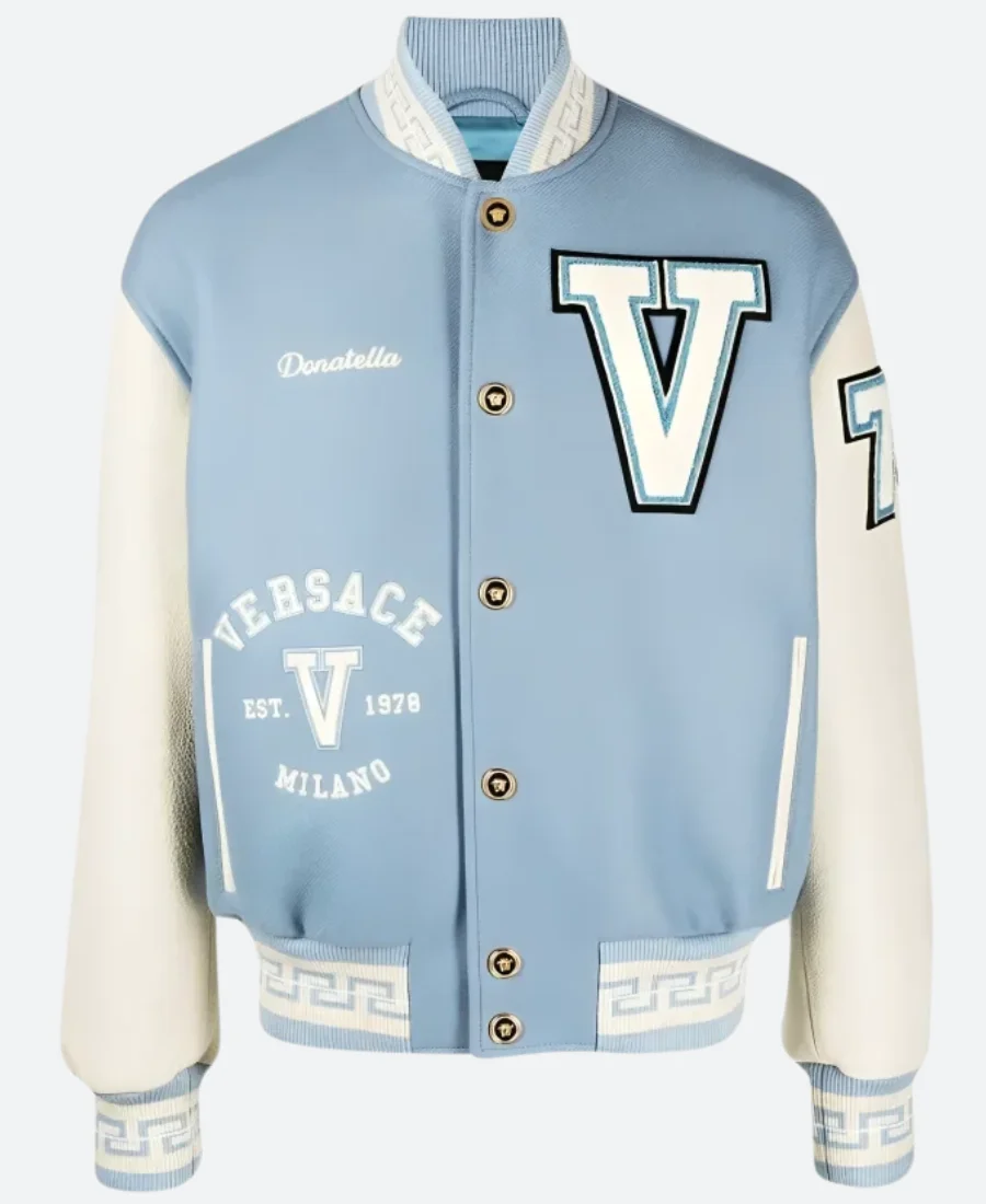 Donatella Versace Letterman Varsity Jacket