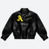 Doncare AFGK Ferrari Black Leather Jacket Front Image